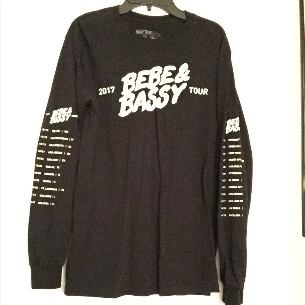 Marc E. Bassy and Bebe Rexha tour shirt